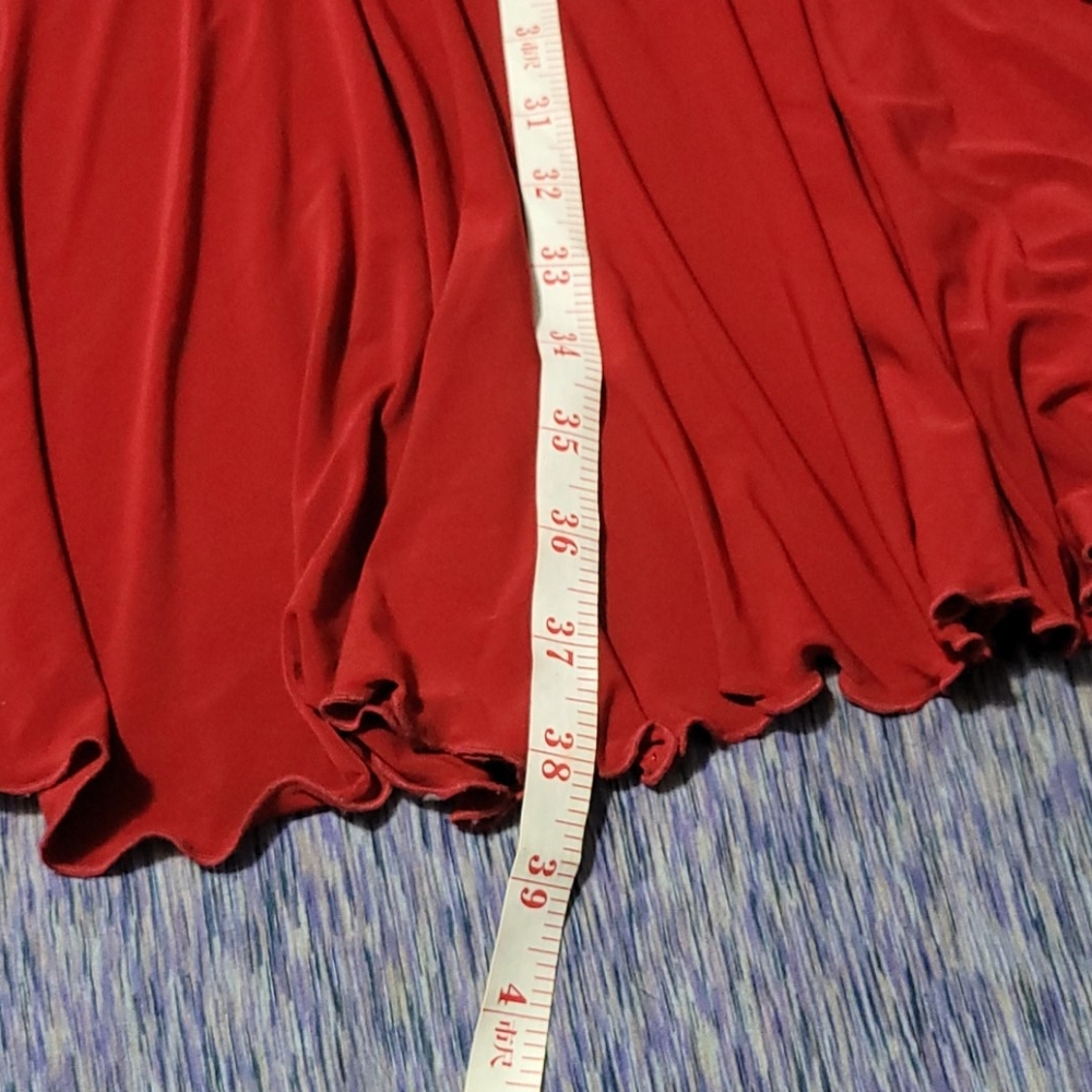 50 City Triangles red sparkle formal gown Sz L - Picture 11 of 12